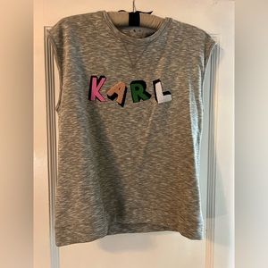 Karl Lagerfeld sleeveless sweatshirt